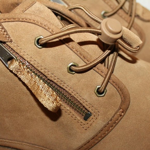 NEW MEN'S UGG NEUMEL ZIP SUEDE SHEARLING LINED CHUKKA BOOTS CHESTNUT - Picture 3 of 7